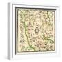 Fortresses in Xin Xi Ying, Yunnan Provence - Panoramic Map-Lantern Press-Framed Art Print