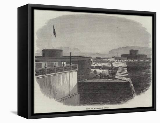 Forts and Batteries at Callao-null-Framed Stretched Canvas