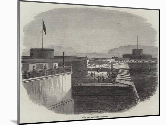 Forts and Batteries at Callao-null-Mounted Giclee Print