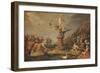 Fortuna shares her gifts, Mid of 17th cen.-null-Framed Giclee Print