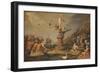 Fortuna shares her gifts, Mid of 17th cen.-null-Framed Giclee Print