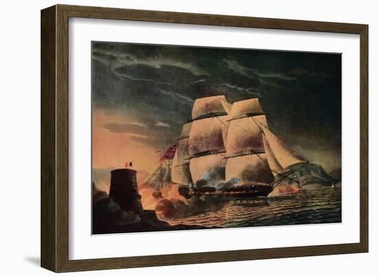 'Fortunate Escape of the 'Juno'', c1795-Robert Dodd-Framed Giclee Print