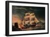 'Fortunate Escape of the 'Juno'', c1795-Robert Dodd-Framed Giclee Print