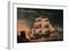 'Fortunate Escape of the 'Juno'', c1795-Robert Dodd-Framed Giclee Print