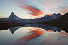 Switzerland, Valais, the Sky on Fire During the Sunset Above the Matterhorn-Fortunato Gatto-Photographic Print