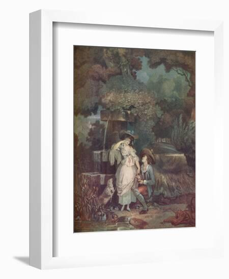 Fortune and Misfortune, or the Broken Pitcher, 1787-Louis Philibert Debucourt-Framed Giclee Print