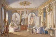 Dressing Room of the Empress Eugenie at Saint-Cloud, 1860 (W/C on Paper)-Fortune de Fournier-Framed Stretched Canvas