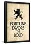 Fortune Favors the Bold Latin Proverb-null-Framed Poster