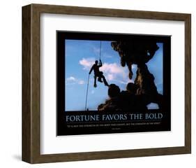 Fortune Favors the Bold ll-SM Design-Framed Art Print