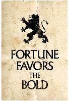 Fortune Favors the Bold Motivational Latin Proverb Poster-null-Lamina Framed Poster