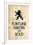 Fortune Favors the Bold Motivational Latin Proverb-null-Framed Art Print