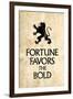 Fortune Favors the Bold Motivational Latin Proverb-null-Framed Art Print