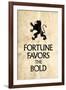 Fortune Favors the Bold Motivational Latin Proverb-null-Framed Art Print