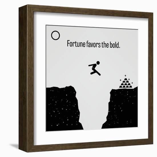 Fortune Favors the Bold-Khoon Lay Gan-Framed Art Print