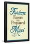 Fortune Favors the Prepared Mind Louis Pasteur Quote-null-Framed Poster