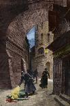 Discovery of a victim of Jack the Ripper, Whitechapel, London-Fortune Louis Meaulle-Giclee Print