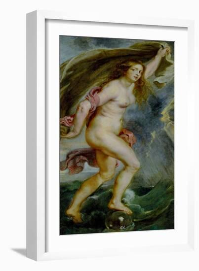 Fortune, Painted for the Torre De La Parada-Peter Paul Rubens-Framed Giclee Print