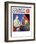 "Fortune Teller," Country Gentleman Cover, March 1, 1934-Wladyslaw Benda-Framed Giclee Print