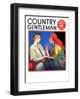 "Fortune Teller," Country Gentleman Cover, March 1, 1934-Wladyslaw Benda-Framed Giclee Print