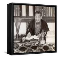 Fortune Teller, Inari Temple, Kyoto, Japan, 1904-Underwood & Underwood-Framed Stretched Canvas