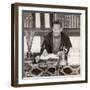 Fortune Teller, Inari Temple, Kyoto, Japan, 1904-Underwood & Underwood-Framed Photographic Print