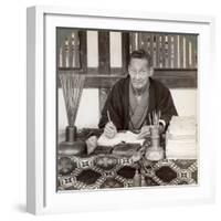 Fortune Teller, Inari Temple, Kyoto, Japan, 1904-Underwood & Underwood-Framed Photographic Print