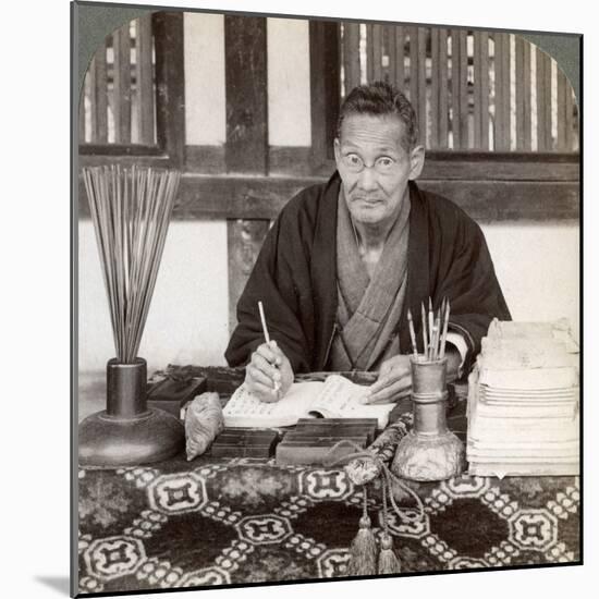 Fortune Teller, Inari Temple, Kyoto, Japan, 1904-Underwood & Underwood-Mounted Photographic Print