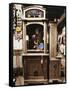 Fortune Teller Machine in a Store-null-Framed Stretched Canvas