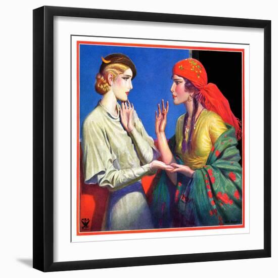 "Fortune Teller,"March 1, 1934-Wladyslaw Benda-Framed Giclee Print