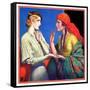 "Fortune Teller,"March 1, 1934-Wladyslaw Benda-Framed Stretched Canvas