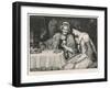 Fortune Teller, Reading Tea Leaves-null-Framed Art Print