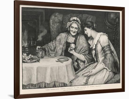 Fortune Teller, Reading Tea Leaves-null-Framed Art Print