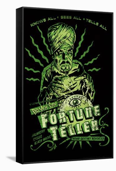 Fortune Teller Retro by Retro-A-Go-Go Poster-null-Framed Stretched Canvas