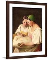 Fortune-Telling, 1842-Aleksei Gavrilovich Venetsianov-Framed Giclee Print