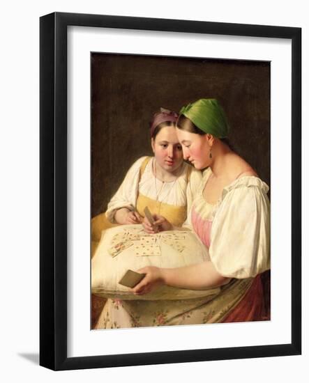 Fortune-Telling, 1842-Aleksei Gavrilovich Venetsianov-Framed Giclee Print