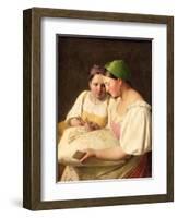 Fortune-Telling, 1842-Aleksei Gavrilovich Venetsianov-Framed Giclee Print