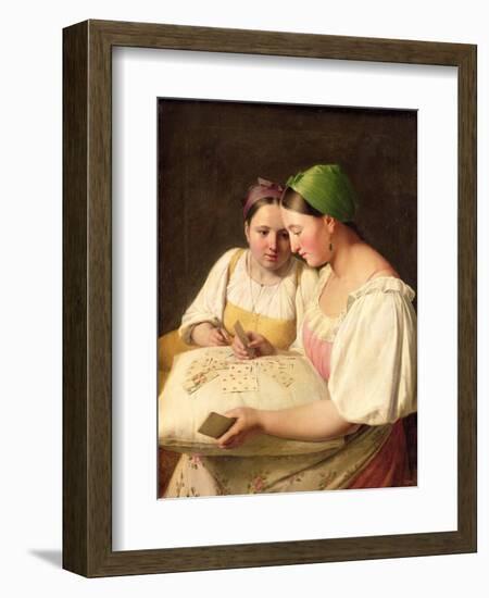 Fortune-Telling, 1842-Aleksei Gavrilovich Venetsianov-Framed Giclee Print