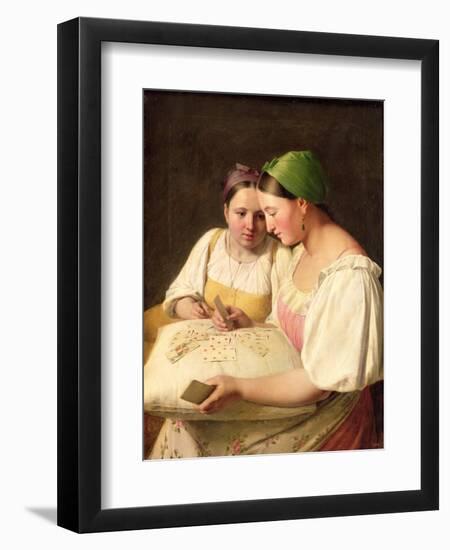 Fortune-Telling, 1842-Aleksei Gavrilovich Venetsianov-Framed Giclee Print