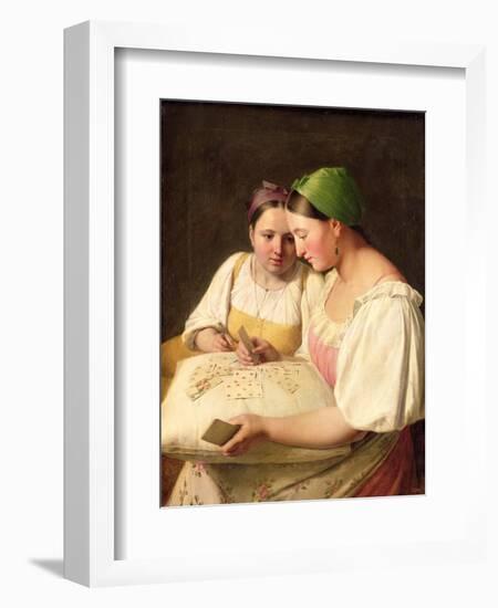 Fortune-Telling, 1842-Aleksei Gavrilovich Venetsianov-Framed Giclee Print