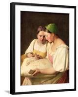 Fortune-Telling, 1842-Aleksei Gavrilovich Venetsianov-Framed Giclee Print