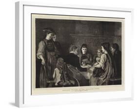 Fortune Telling in the Bavarian Tyrol-null-Framed Giclee Print