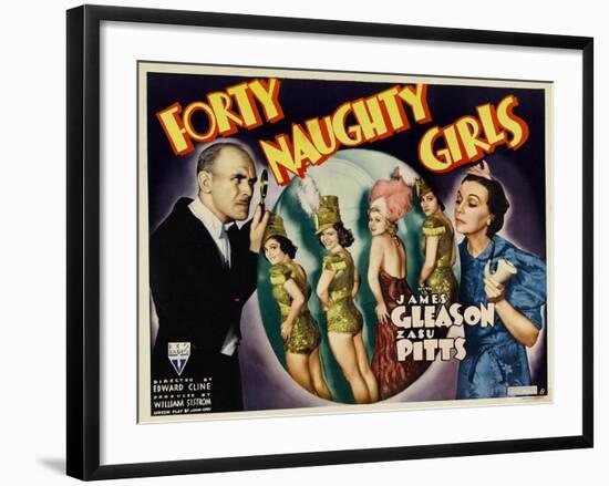 Forty Naughty Girls, James Gleason, Zasu Pitts, 1937-null-Framed Art Print