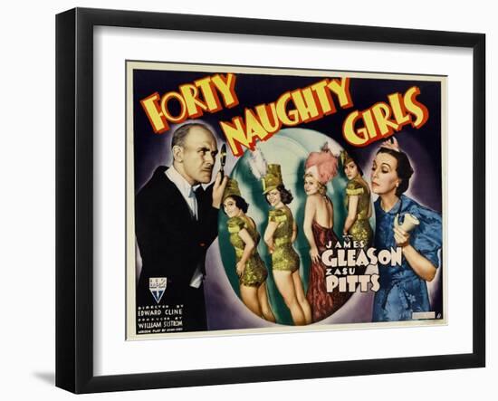 Forty Naughty Girls, James Gleason, Zasu Pitts, 1937-null-Framed Art Print