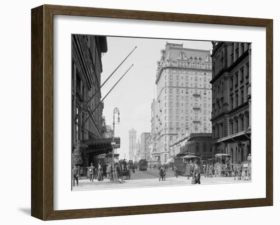 Forty-Second Street, Looking West, New York, N.Y.-null-Framed Photo