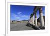 Forum and Vesuvius, Roman Ruins of Pompeii, UNESCO World Heritage Site, Campania, Italy, Europe-Eleanor Scriven-Framed Photographic Print