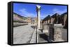 Forum and Vesuvius Through Arch, Roman Ruins of Pompeii, Campania, Italy-Eleanor Scriven-Framed Stretched Canvas