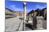 Forum and Vesuvius Through Arch, Roman Ruins of Pompeii, Campania, Italy-Eleanor Scriven-Mounted Photographic Print