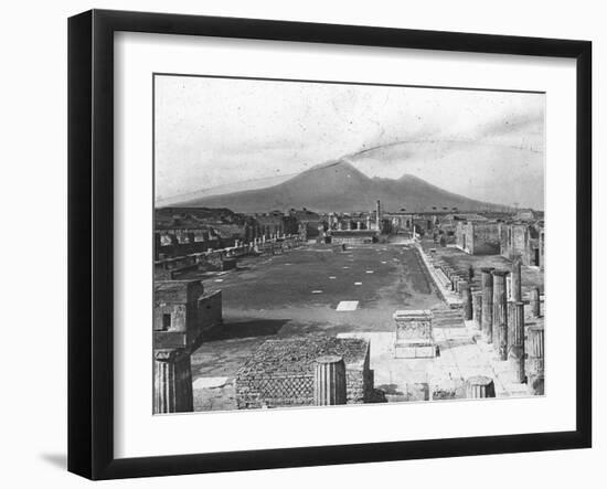 Forum, Pompeii, Italy, Late 19th or Early 20th Century-null-Framed Giclee Print