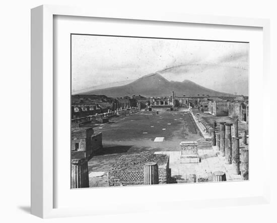 Forum, Pompeii, Italy, Late 19th or Early 20th Century-null-Framed Giclee Print