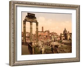 Forum Romano, Rome, Italy, c.1890-c.1900-null-Framed Giclee Print